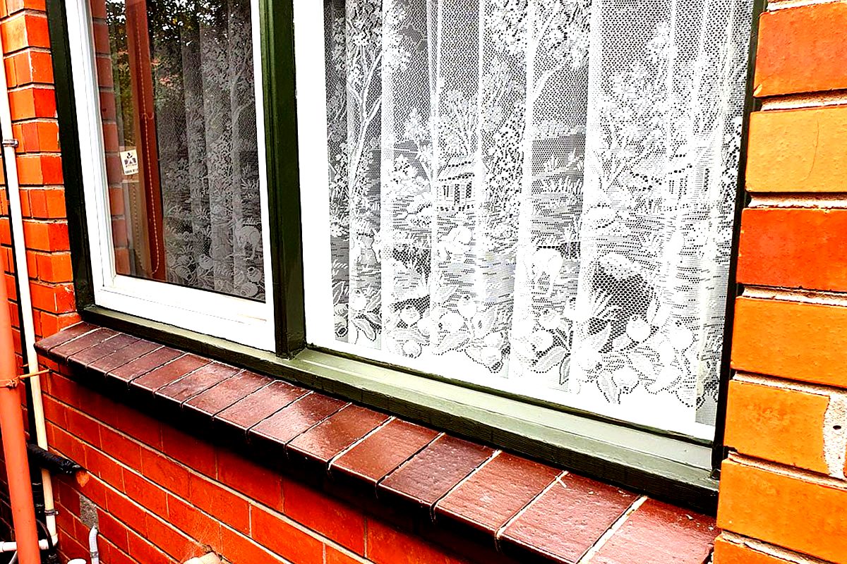 Window sill after rot repair - Moorabbin