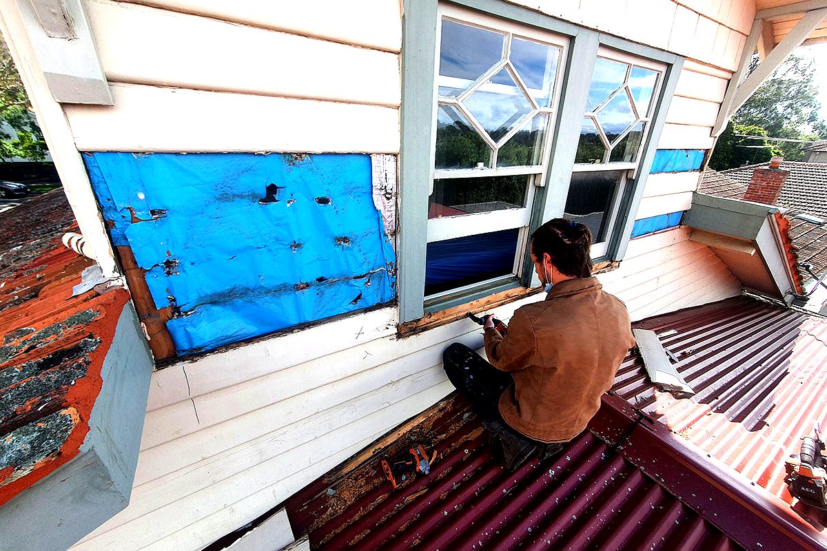 Window sill rot repairs Bayside Melbourne
